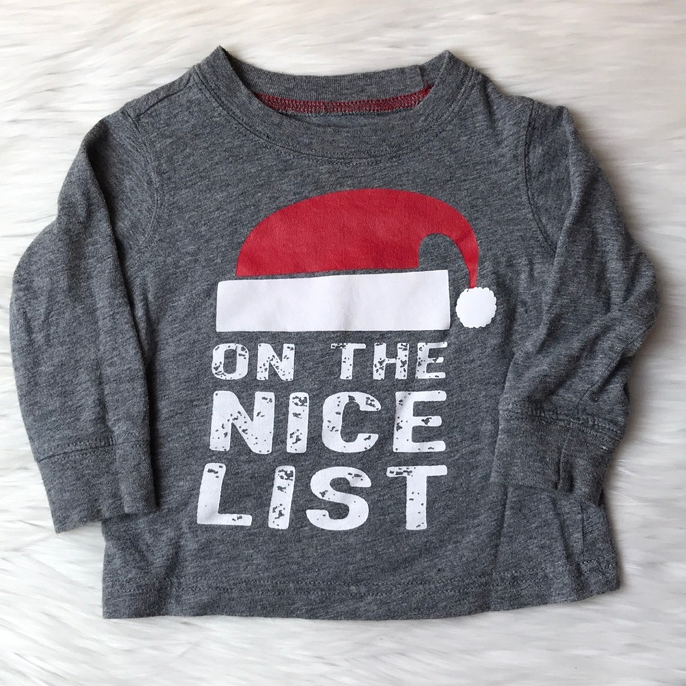 Carter’s On the Nice List Long Sleeve Tee Shirt